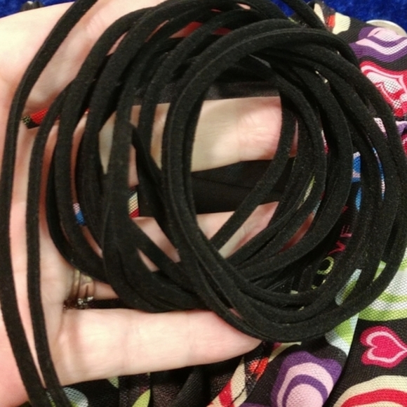 Love Heart Lettuce Trim Mesh Skirt Attached Panty Swimsuit Cover-up Med - Picture 9 of 13